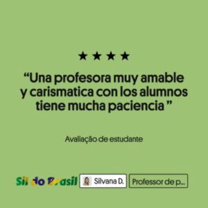 Una profesora muy amable y carismatica con los alumnos tiene mucha paciencia